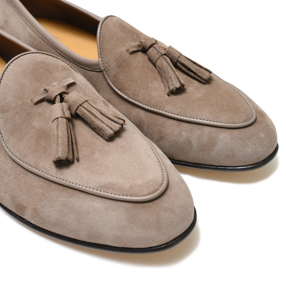 BAUDOIN & LANGE(ボードイン アンド ランジ) ラムスエードタッセルベルジャンシューズ SAGAN CLASSIC TASSELS/89505