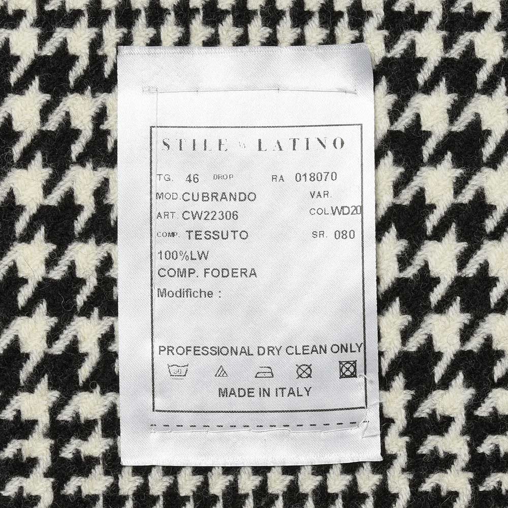 STILE LATINO スティレ ラティーノ BRANDO ラムズウール グレンチェック トレンチコート