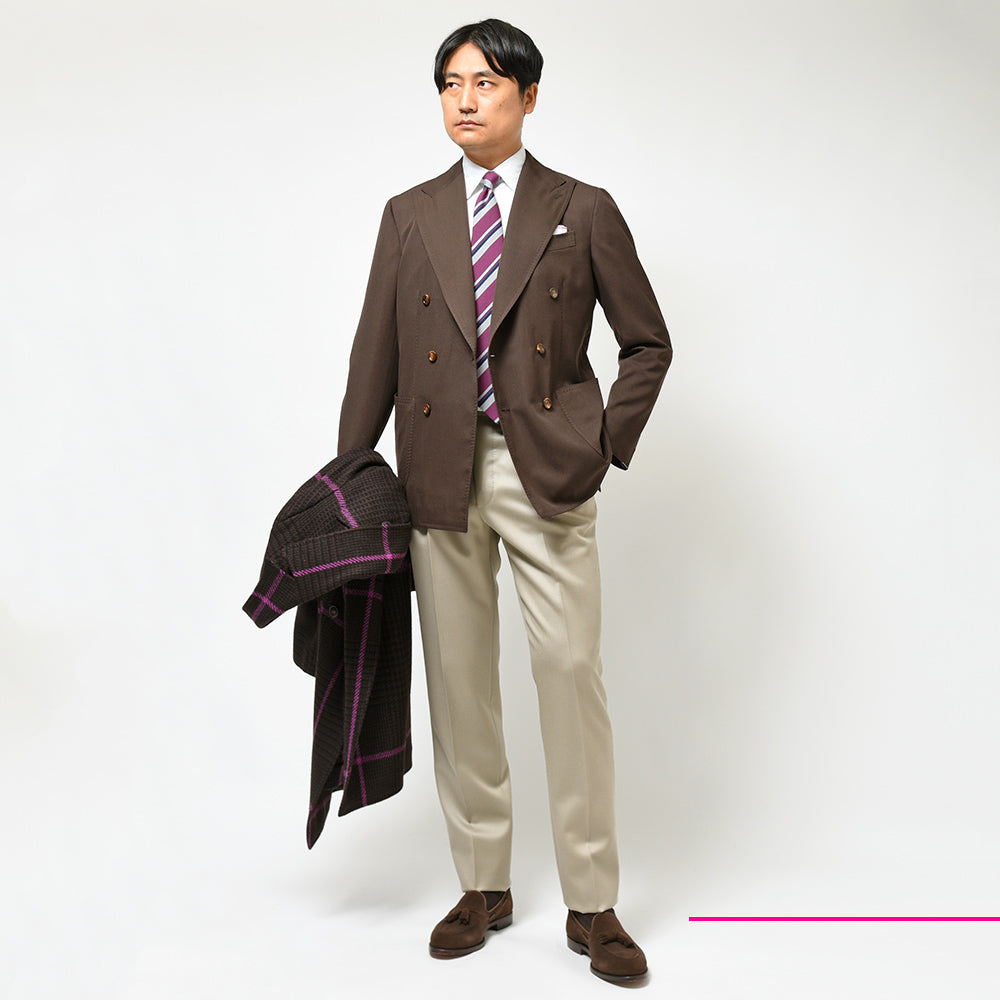 STILE LATINO スティレ ラティーノ LEO ウール ツイル ダブル6Bジャケット