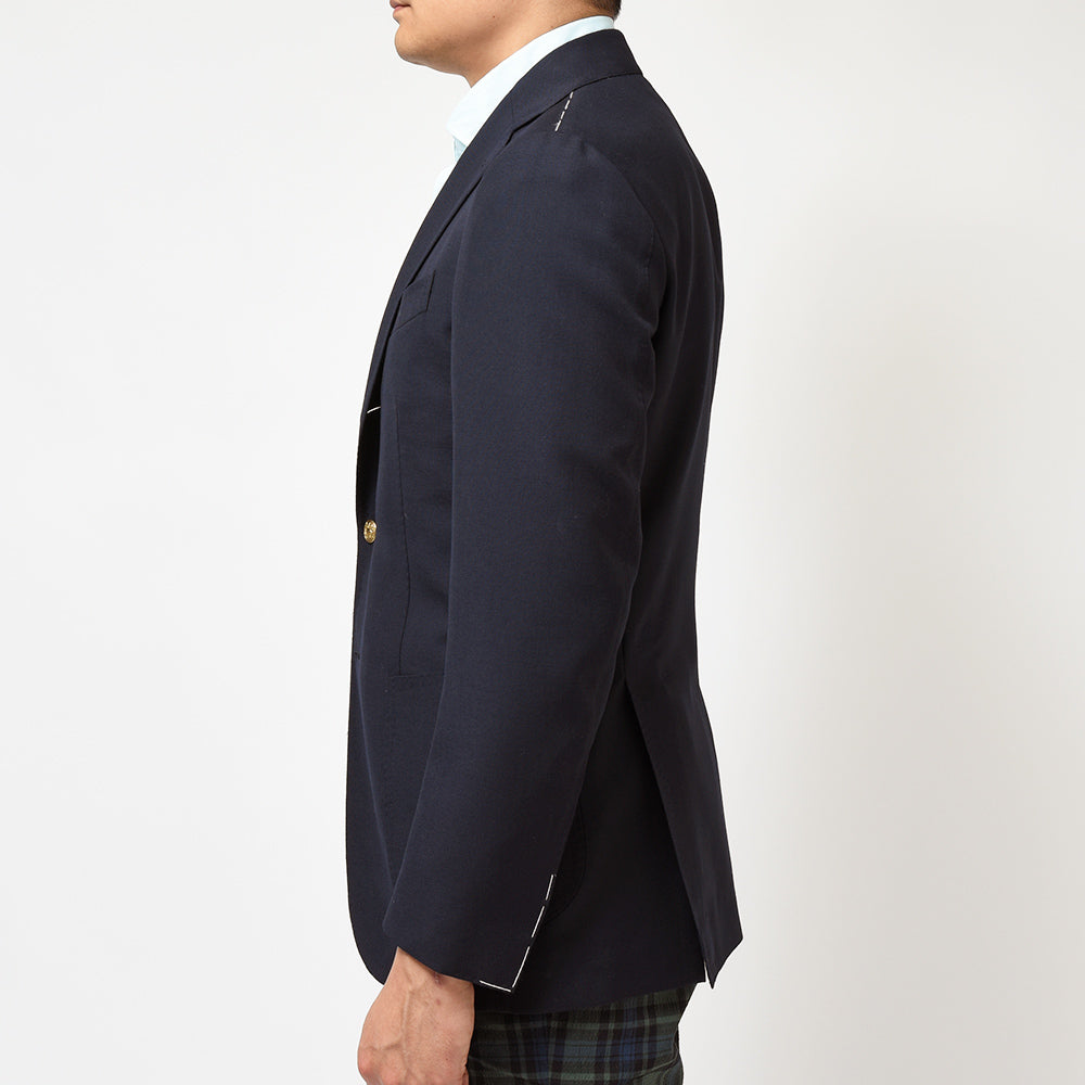 STILE LATINO スティレ ラティーノ ウール モヘヤ ホップサック ゴールドメタルボタン シングル3Bジャケット VINCENZO
