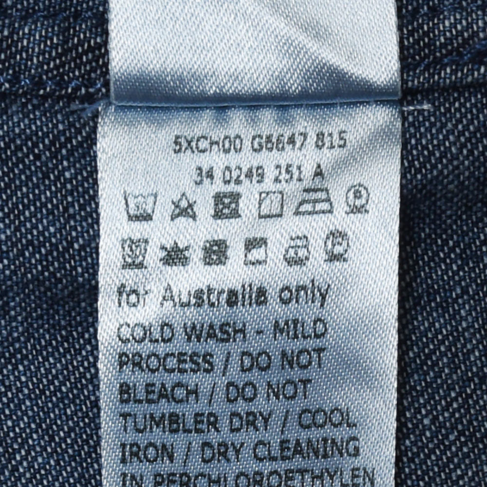 GLANSHIRT(グランシャツ) ウォッシュドコットンデニムウエスタンシャツ 81401(M)