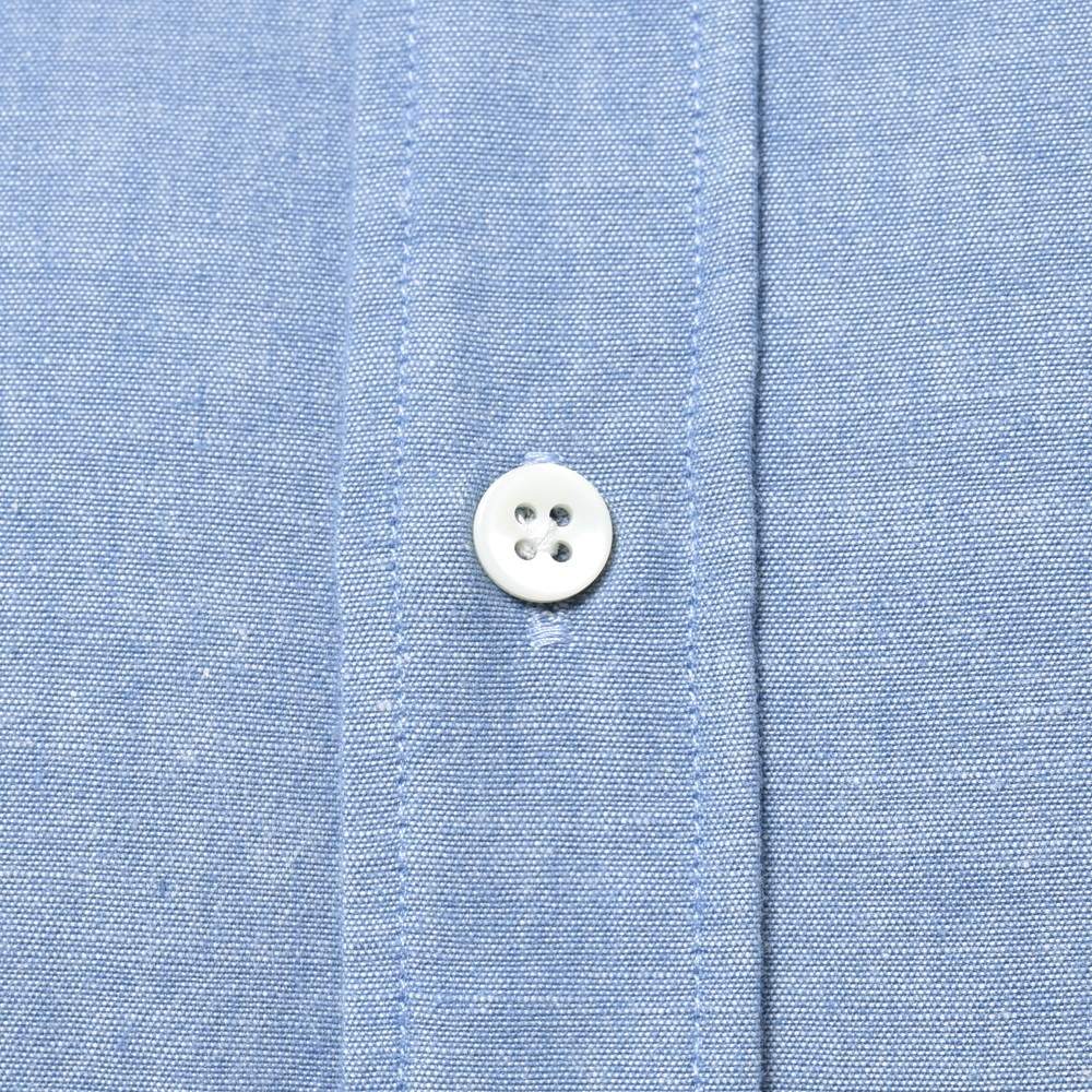 GLANSHIRT(グランシャツ) ウォッシュドコットンシャンブレーワイドカラーシャツ 81400(M)