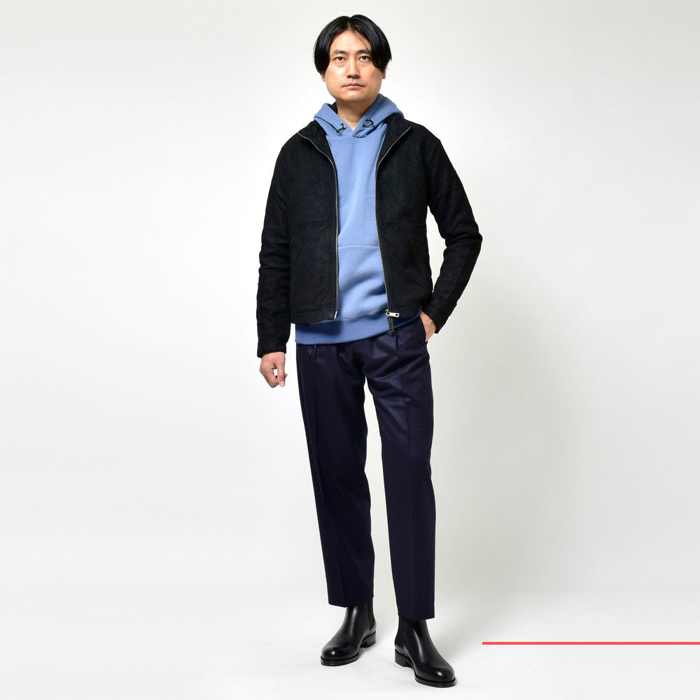 GIORGIO BRATO(ジョルジオ ブラート) ガーメントダイラムスエードスタンドカラーシングルライダース 236-87134