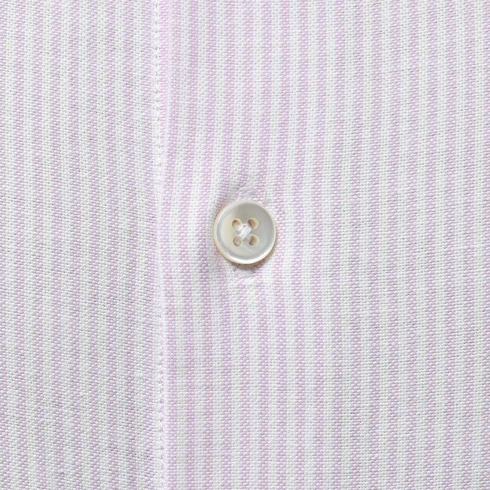 GLANSHIRT(グランシャツ) コットンオックスフォードロンドンストライプワイドカラーシャツ 81406