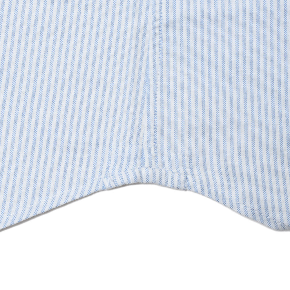 GLANSHIRT(グランシャツ) コットンオックスフォードロンドンストライプワイドカラーシャツ 81406