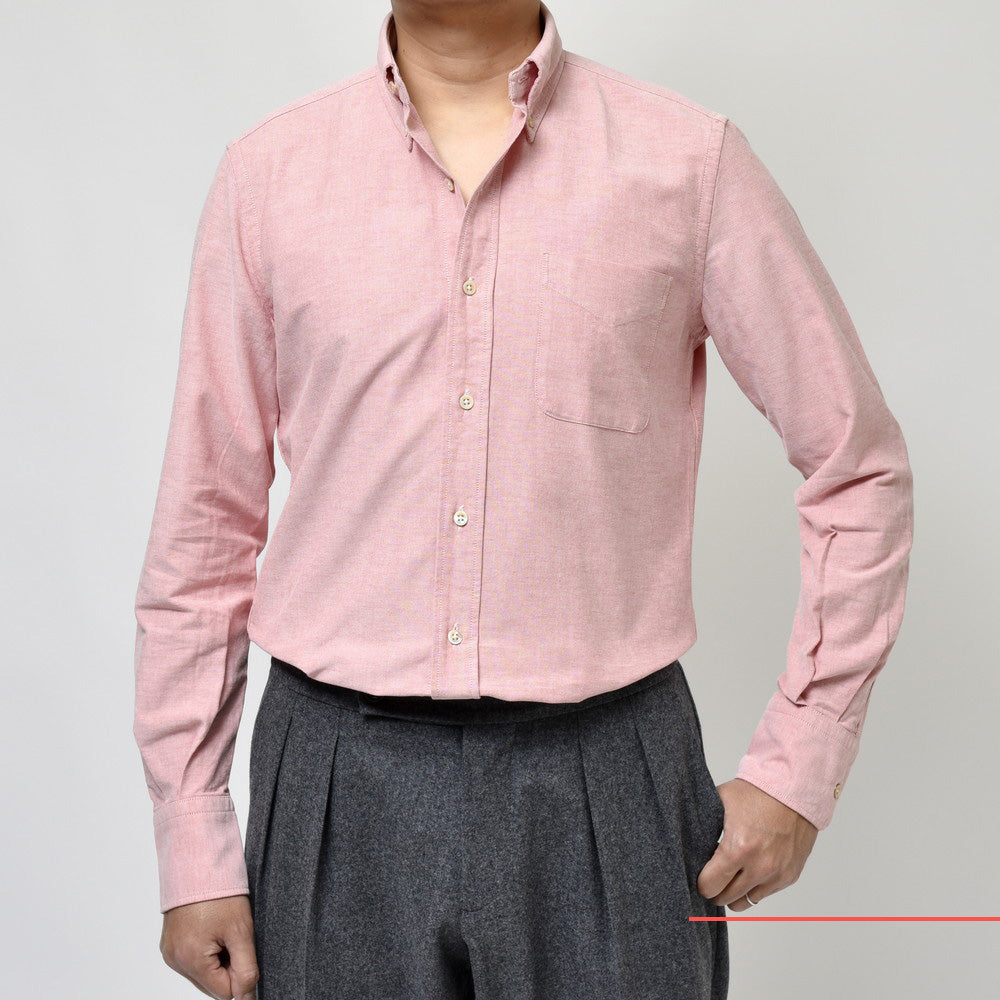 GLANSHIRT(グランシャツ) コットンオックスフォードボタンダウンカラーシャツ 81405