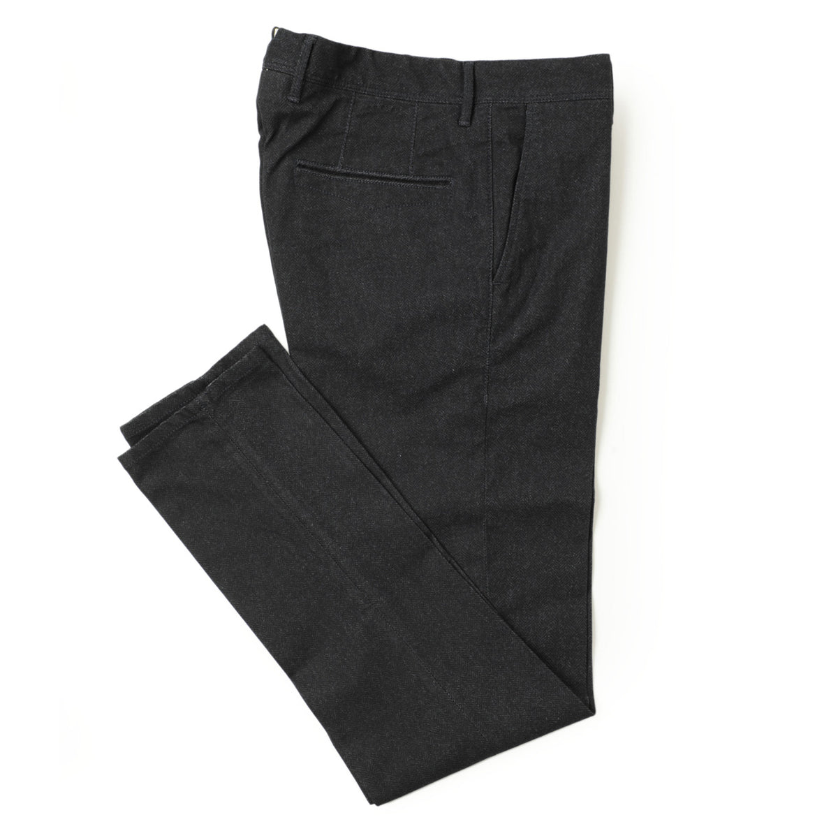 インコテックス / SLIM FIT / ヘリンボーン スラックス コットン パンツ / 17S100 / 825(ネイビー)