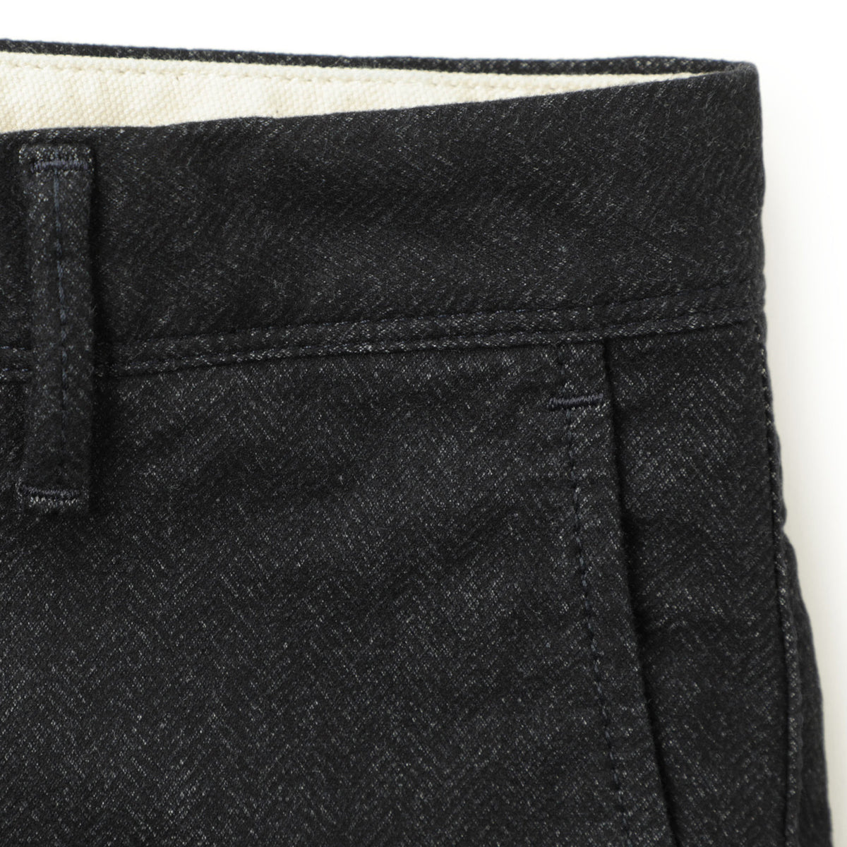 インコテックス / SLIM FIT / ヘリンボーン スラックス コットン パンツ / 17S100 / 825(ネイビー)
