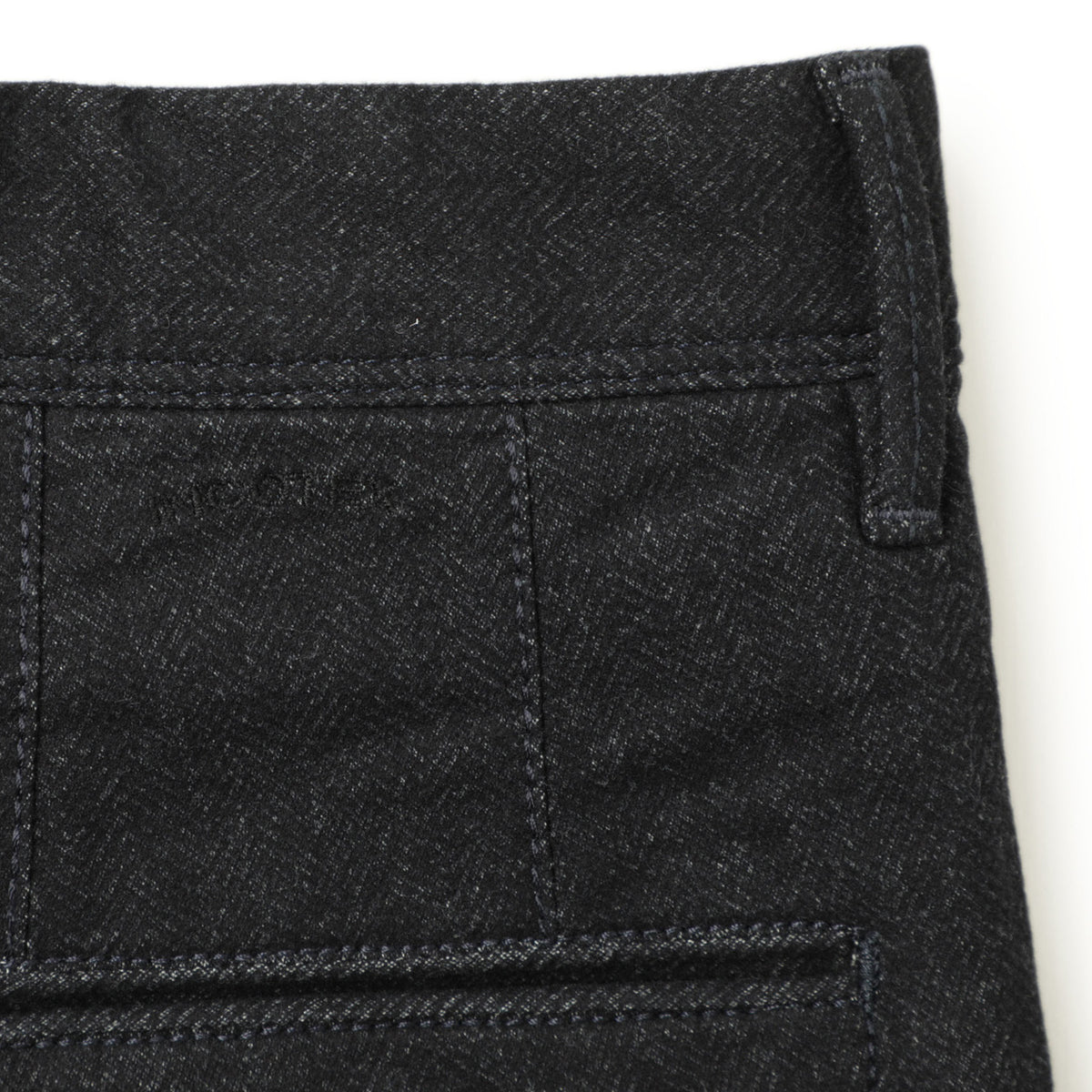 インコテックス / SLIM FIT / ヘリンボーン スラックス コットン パンツ / 17S100 / 825(ネイビー)