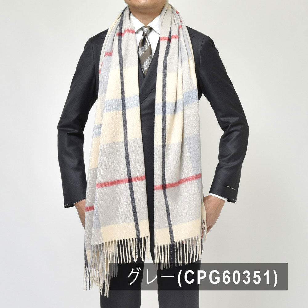 Joshua Ellis(ジョシュア エリス) カシミアタータンチェック大判ストール TARTAN CHECK