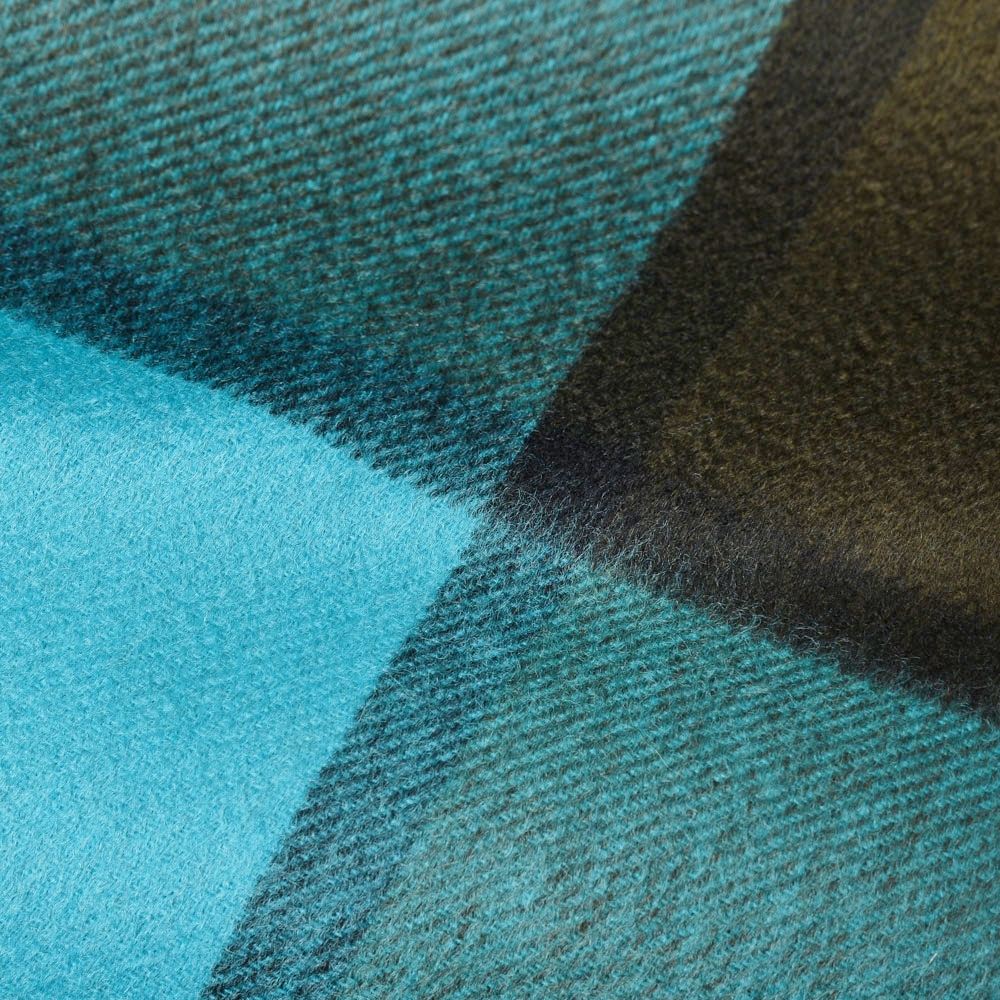 Joshua Ellis(ジョシュア エリス) カシミアオーバーチェック大判ストール 3COLOUR BLOCK CHECK PANE