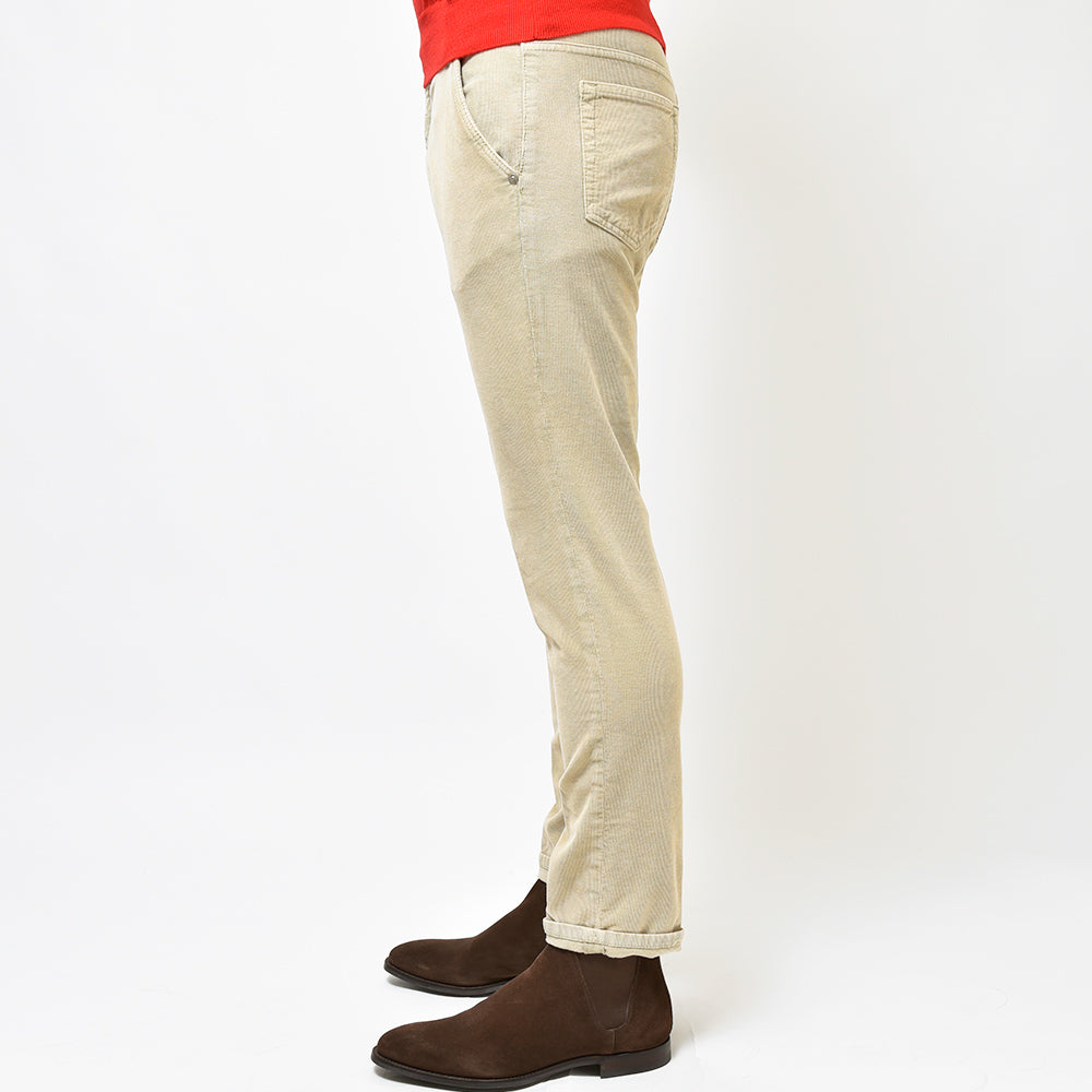 PT TORINO DENIM ピーティートリノデニム コットン ストレッチ コーデュロイ ガーメントダイ パンツ INDIE/TAPERED FIT