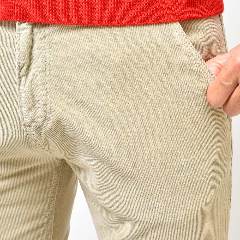 PT TORINO DENIM ピーティートリノデニム コットン ストレッチ コーデュロイ ガーメントダイ パンツ INDIE/TAPERED FIT