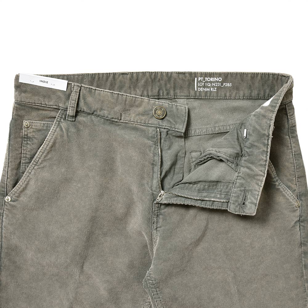 PT TORINO DENIM ピーティートリノデニム コットン ストレッチ コーデュロイ ガーメントダイ パンツ INDIE/TAPERED FIT