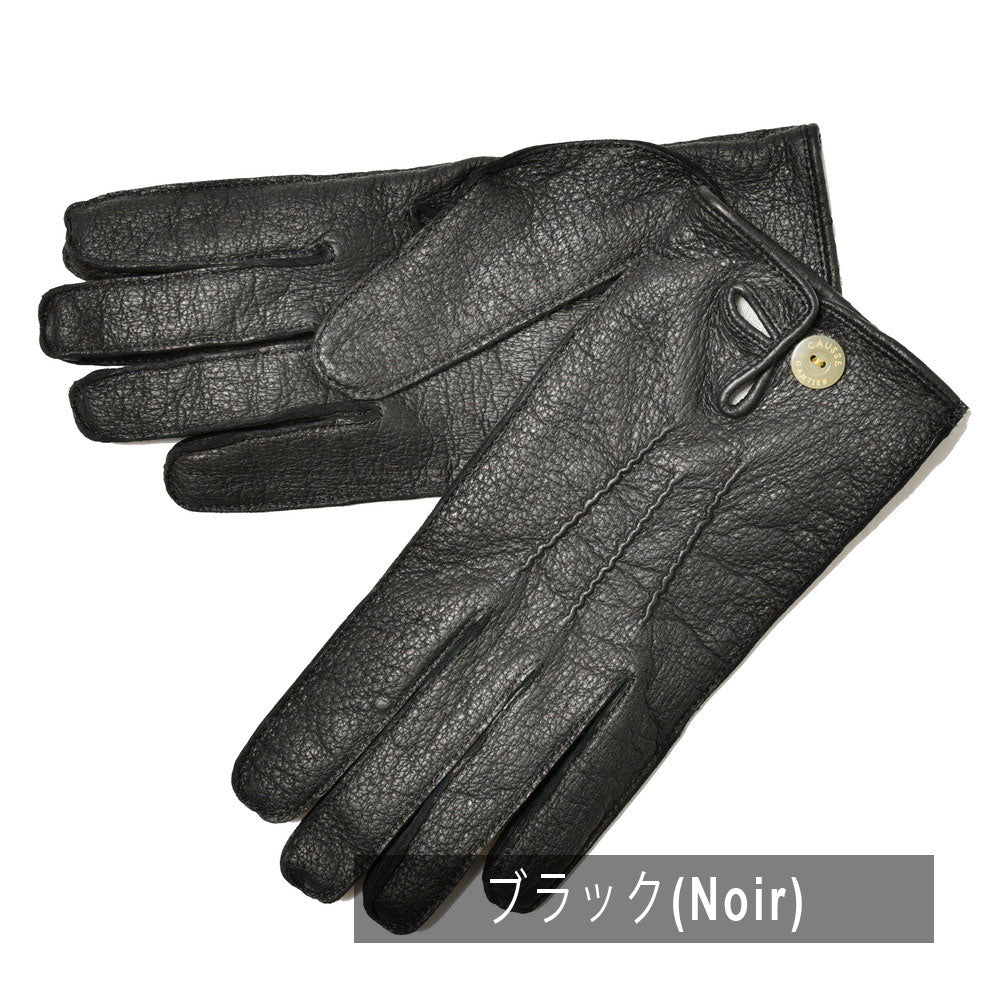 CAUSSE(コース/ガンコス) シルクライニングペッカリーグローブ(ボタン付き) HONORE-ND PEC