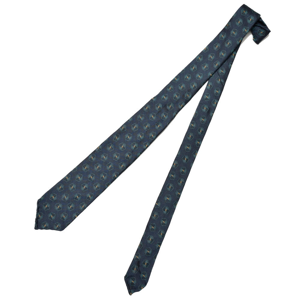 TIE YOUR TIE(タイ ユア タイ) シルクヘリンボーンヘキサゴンジャガードセッテピエゲタイ 22220