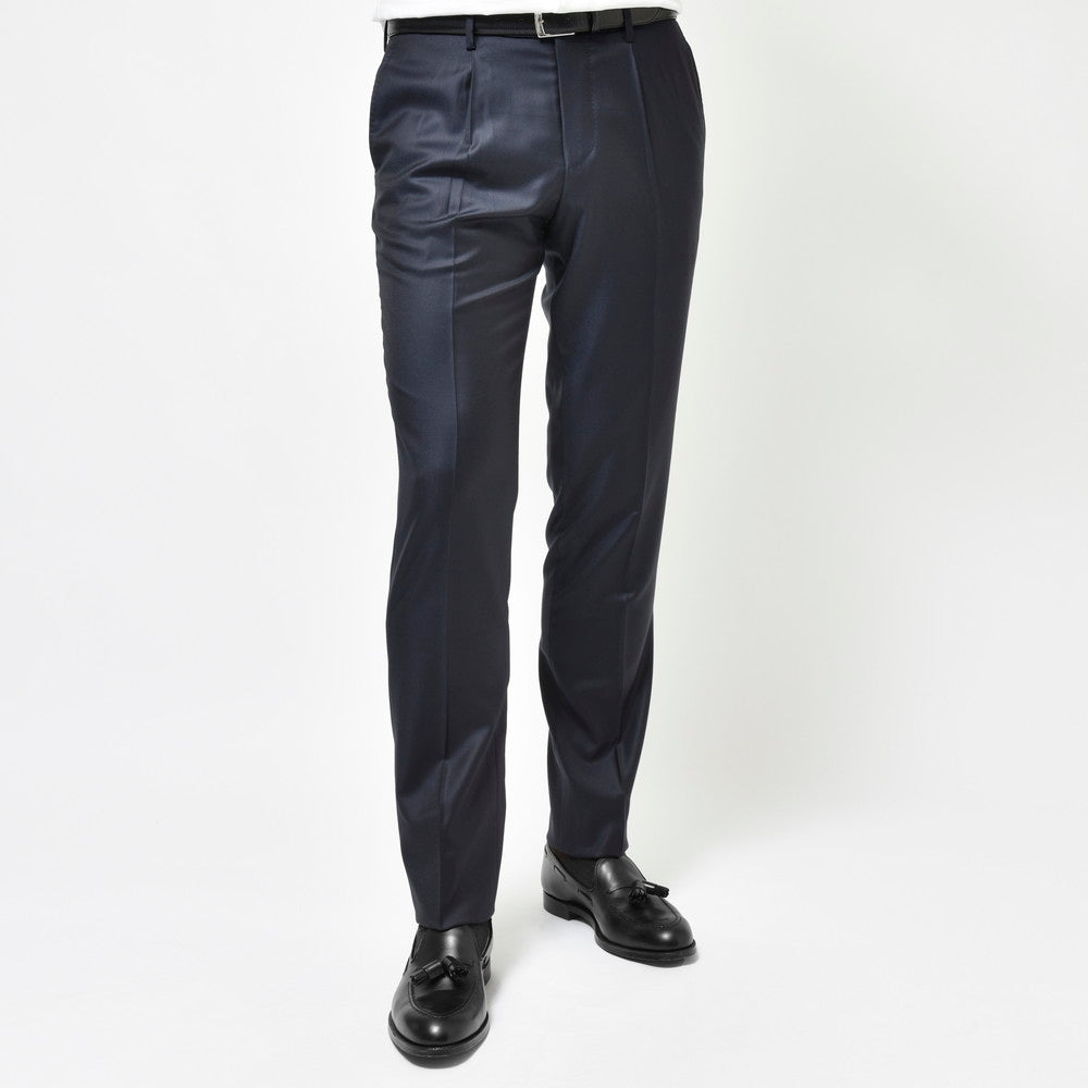 guji(グジ) SUPER150'sウールソリッド1プリーツテーパードパンツ (MADE BY RING JACKET / LoroPianaファブリック使用)【オールシーズン】