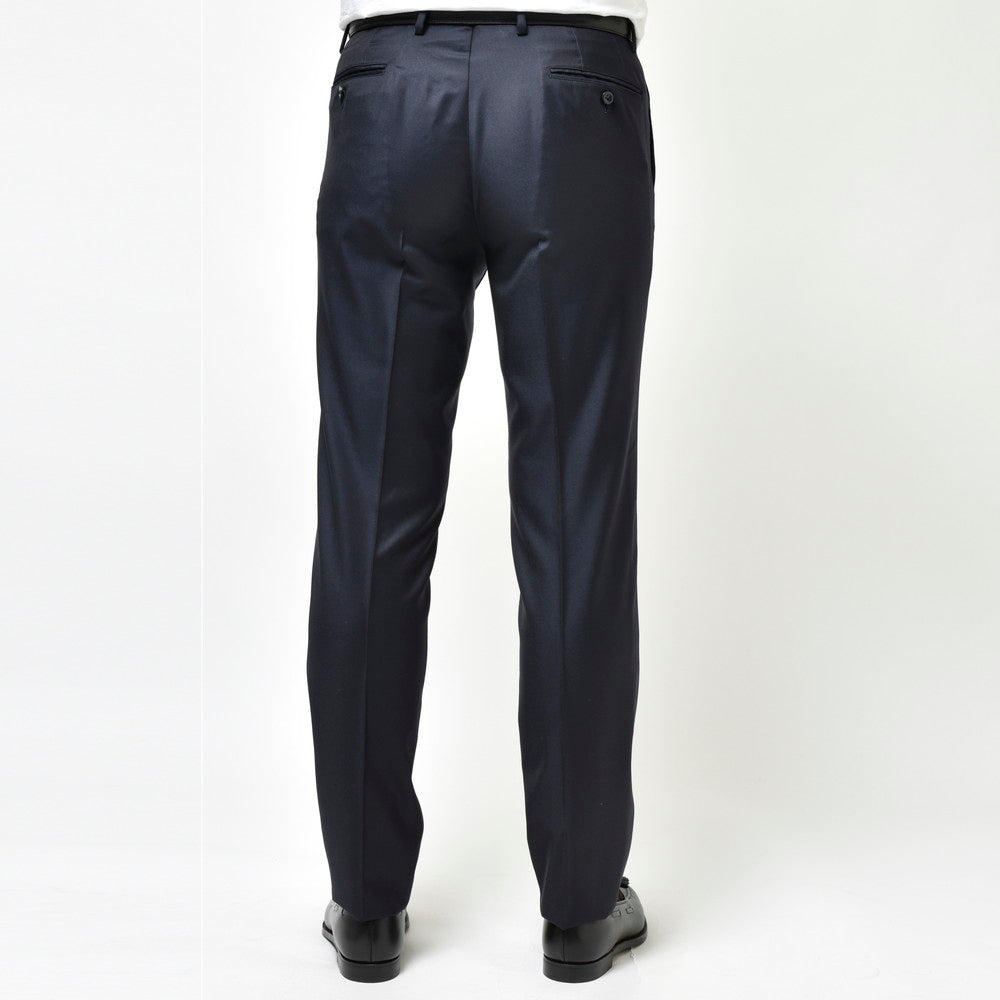 guji(グジ) SUPER150'sウールソリッド1プリーツテーパードパンツ (MADE BY RING JACKET / LoroPianaファブリック使用)【オールシーズン】