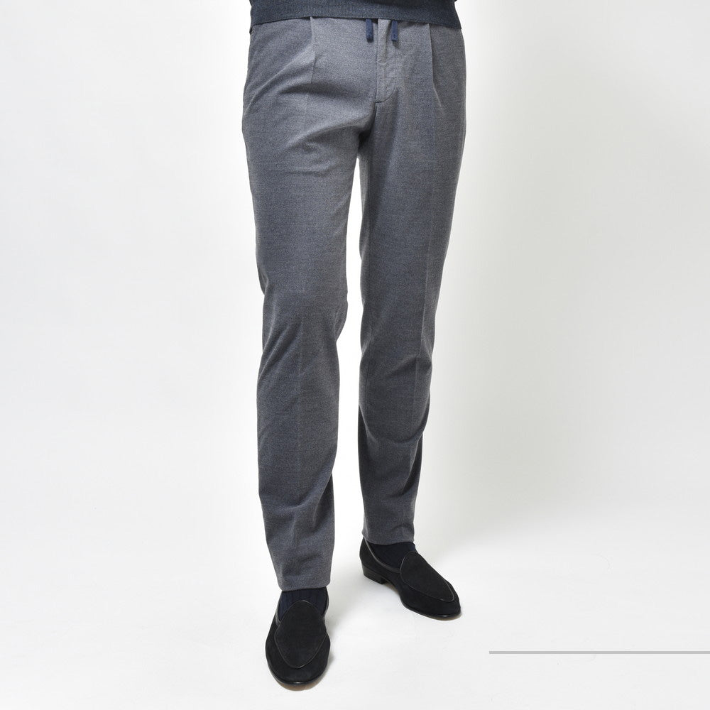 INCOTEX(インコテックス) SLIM FIT テクノサキソニー1プリーツシャーリングテーパードパンツ 1W0026-40917/82507