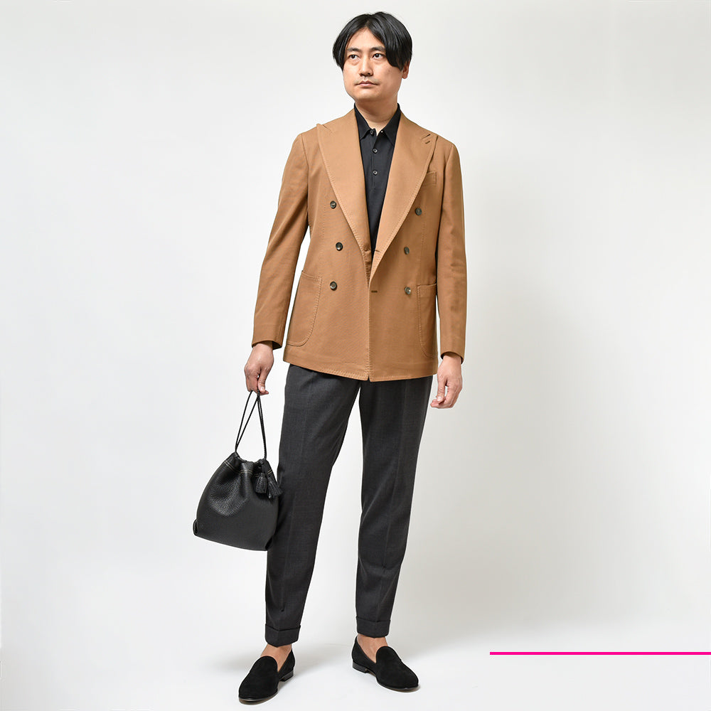 STILE LATINO スティレ ラティーノ LEO コットン ホップサック ダブル6Bジャケット
