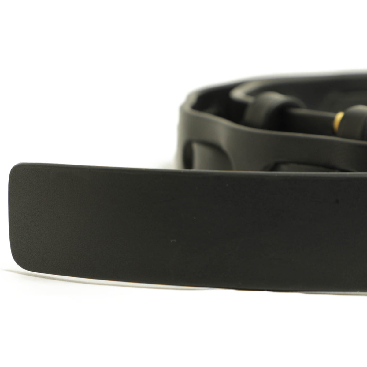 il micio(イルミーチョ) / 25mm レザーベルト ゴールドバックル/17 BELT VENTICINQUEBUCKLE AA5G/80/NERO