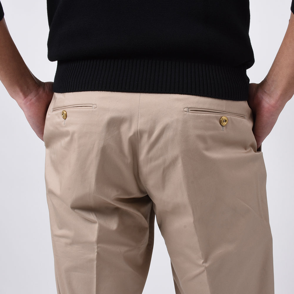 ベルウィッチ / BR別注 ストレッチ コットン 2プリーツ パンツ/SCOTCH RELAX_GOLD/CK1790X