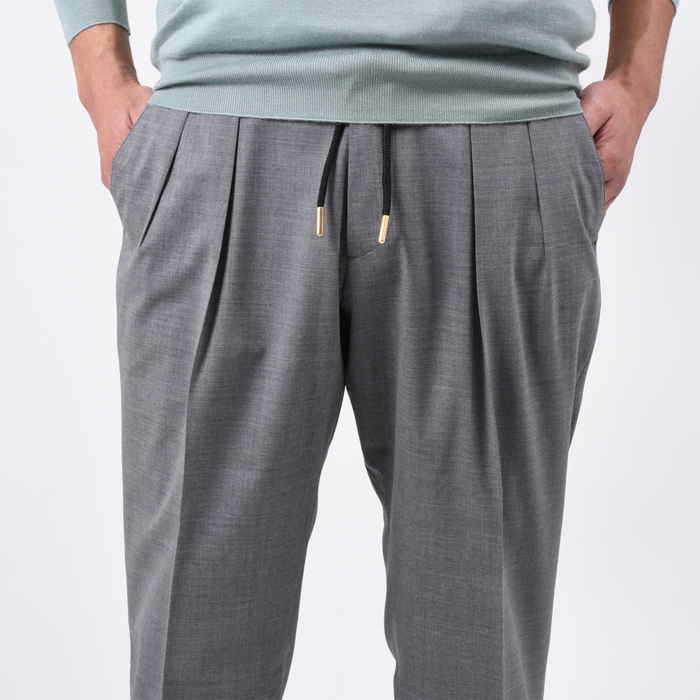 ベルウィッチ / BR別注 ストレッチ ウール 2プリーツ パンツ/SCOTCH RELAX_GOLD/FA1755X