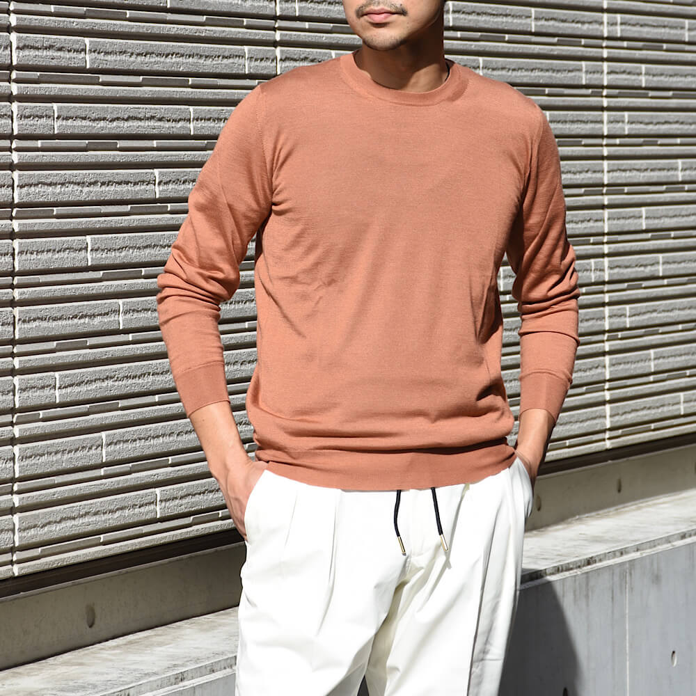フェデリ / クルーネック ニット(SILK & CASHMERE)/ARG ML/CH SETA