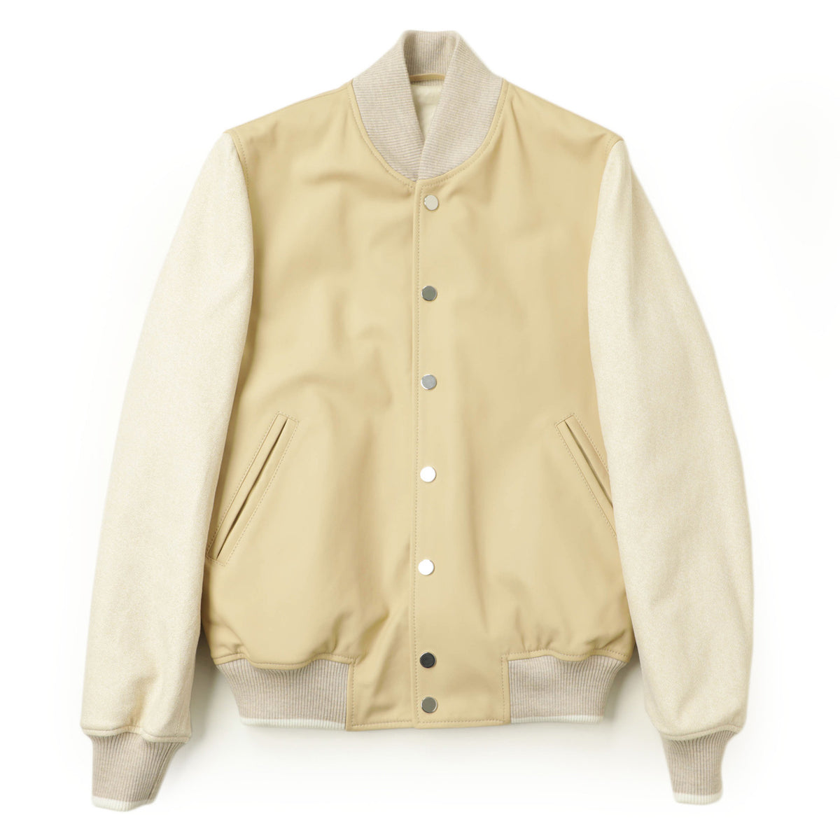カリブロ 12 / 中綿入 ラムレザー スエード スタジャン シルバーパーツ / PRINCETON / ベージュ