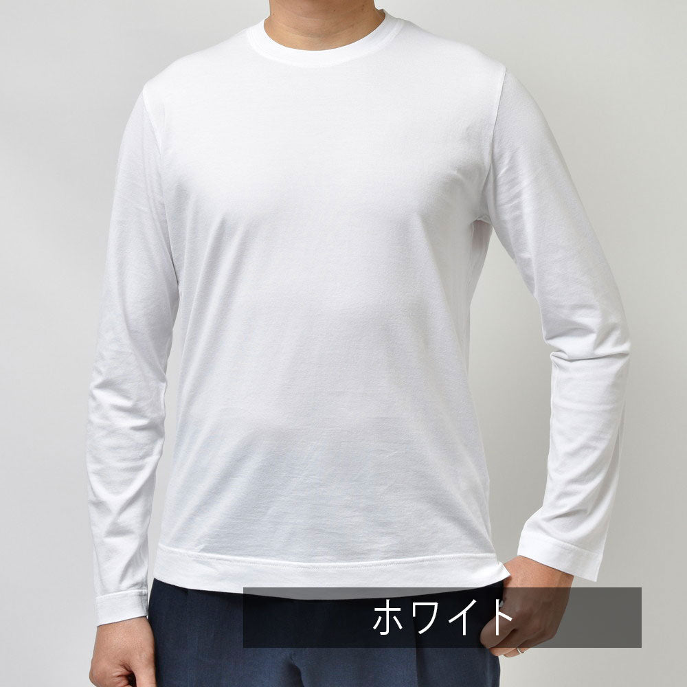 FEDELI(フェデリ) ガーメントダイオーガニックギザコットンスムースL/Sクルーネックカットソー EXTREME ML.