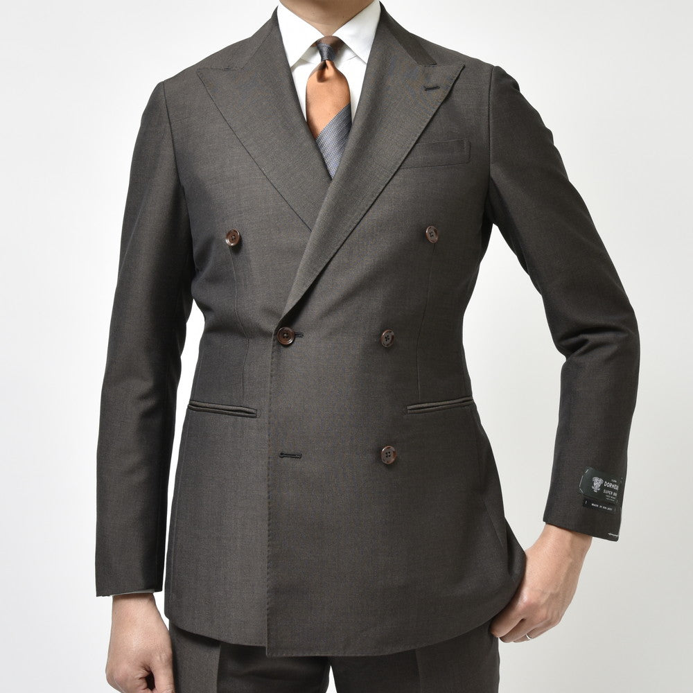 guji(グジ) SUPER BRIOスーパーブリオ キッドモヘアウール6B1プリーツダブルスーツ (MADE BY RING JACKET / DORMEUILファブリック使用)【春/夏】