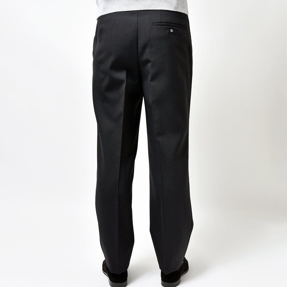 Fumiya Hirano THE TROUSERS フミヤヒラノトラウザーズ WILLIAM HALSTED ウール トロピカル サイアジャ 2インプリーツドレスパンツ BURLINGTON