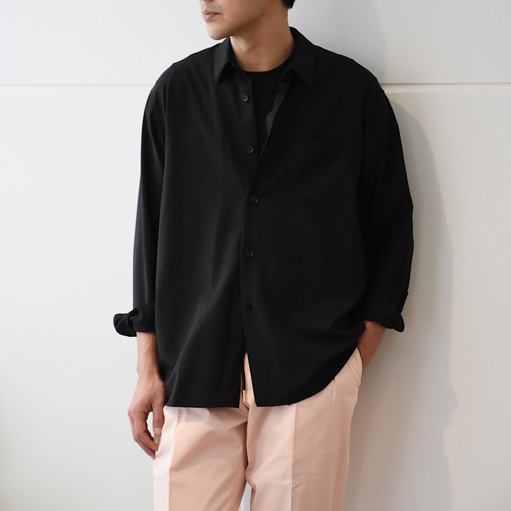 バグッタ / ウール レギュラーカラー オーバーシャツ/YOYOGI_EL/12729