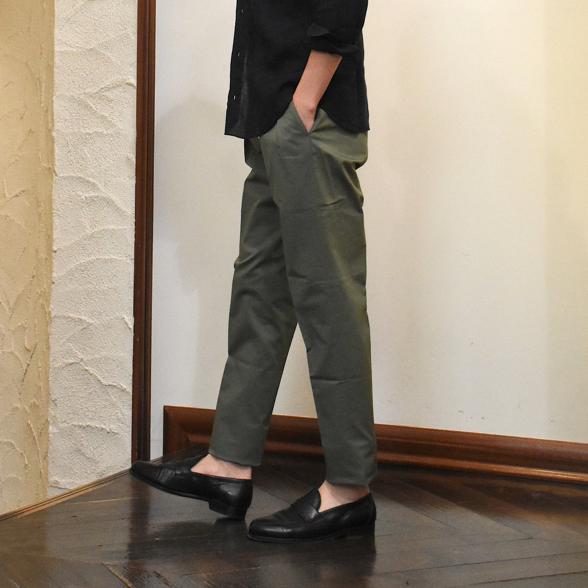 ベルウィッチ / BR別注 ストレッチ コットン 2プリーツ パンツ/SCOTCH RELAX_GOLD/CK1790X