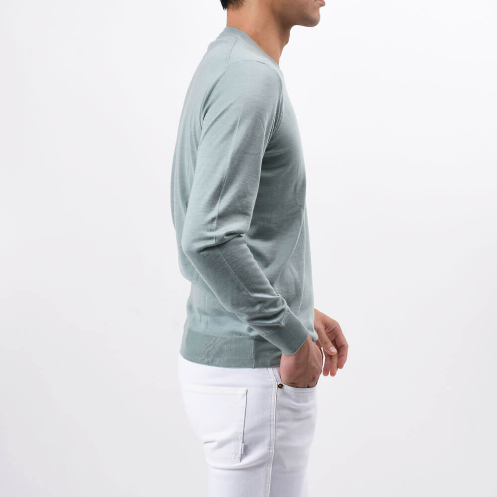 フェデリ / クルーネック ニット(SILK & CASHMERE)/ARG ML/CH SETA