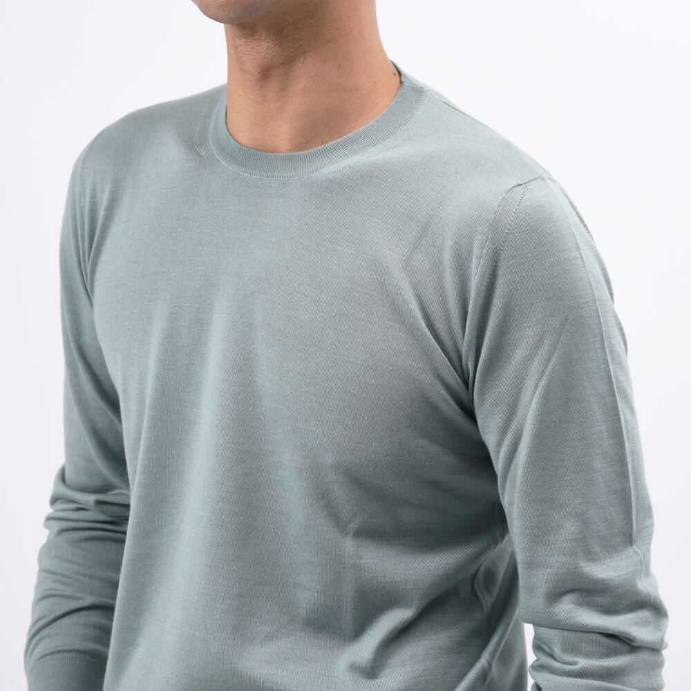 フェデリ / クルーネック ニット(SILK & CASHMERE)/ARG ML/CH SETA