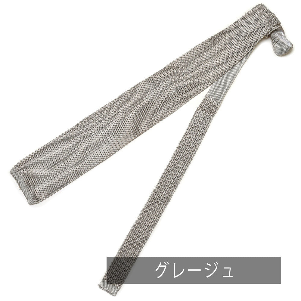 Atto Vannucci(アット ヴァンヌッチ) シルクジャガードソリッドニットタイ Tricot