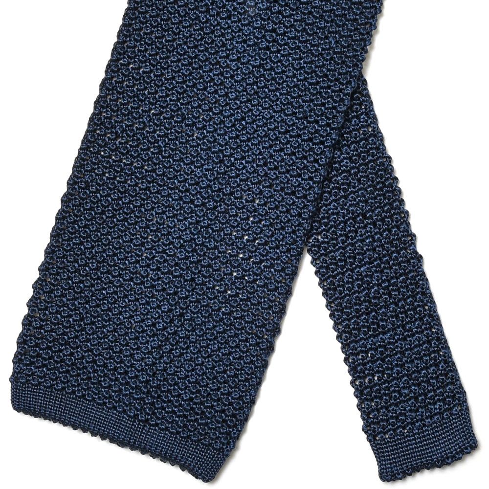 Atto Vannucci(アット ヴァンヌッチ) シルクジャガードソリッドニットタイ Tricot