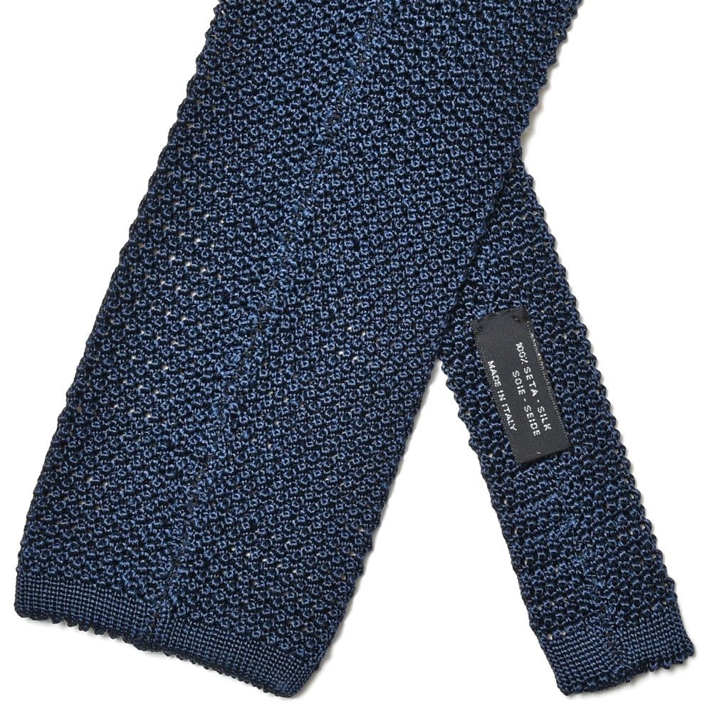 Atto Vannucci(アット ヴァンヌッチ) シルクジャガードソリッドニットタイ Tricot