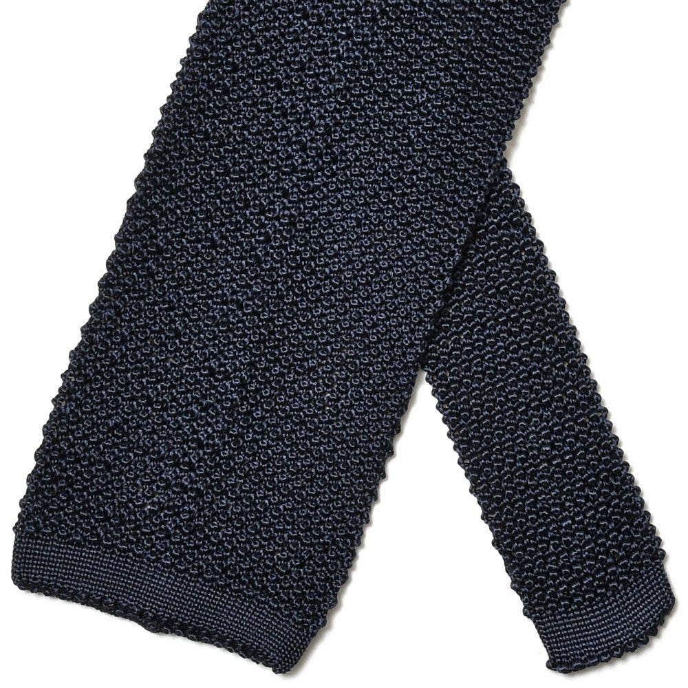 Atto Vannucci(アット ヴァンヌッチ) シルクジャガードソリッドニットタイ Tricot