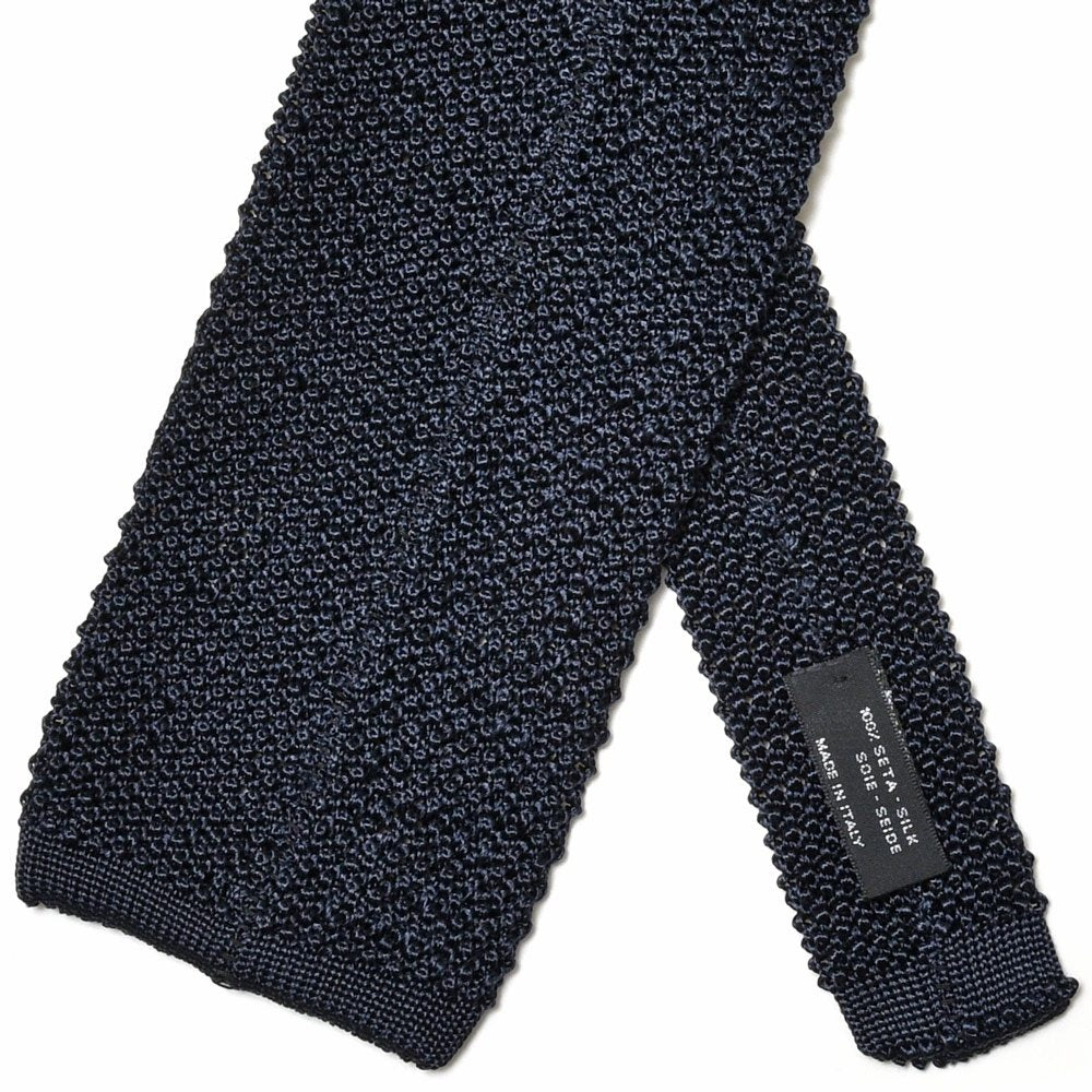 Atto Vannucci(アット ヴァンヌッチ) シルクジャガードソリッドニットタイ Tricot