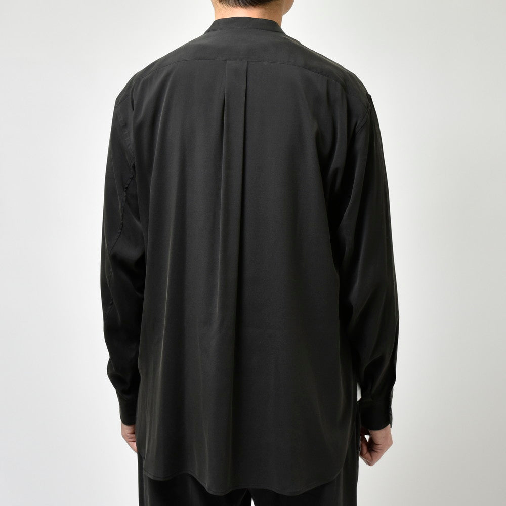 moncao(モンサオ) シルクバンドカラーシャツ M021334