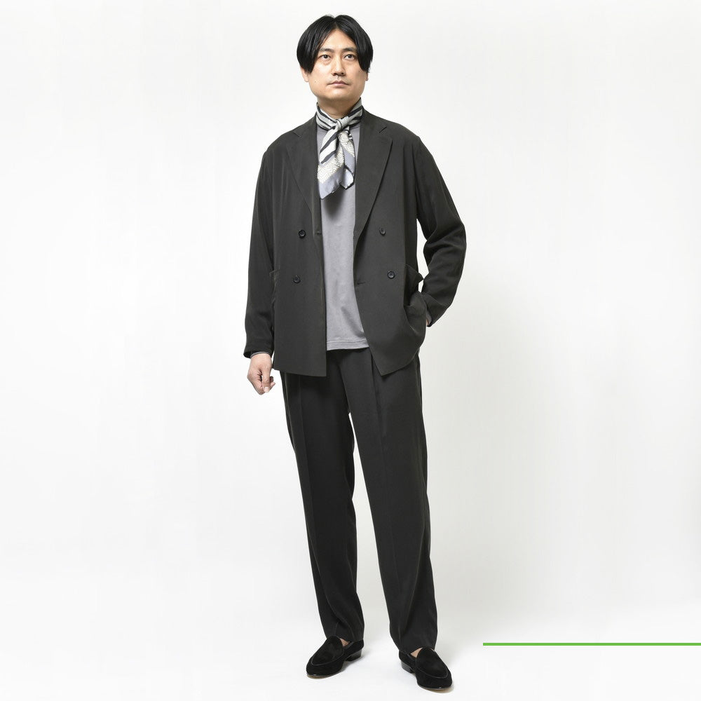 moncao(モンサオ) シルク4Bダブルジャケット M021332