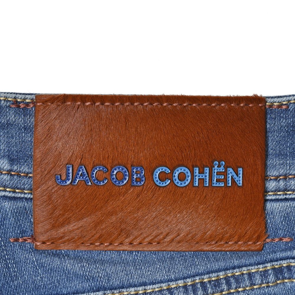 JACOB COHEN(ヤコブコーエン) BARDバード ヴィンテージウォッシュストレッチコットンスリムテーパードデニム 12353/S3623/716D
