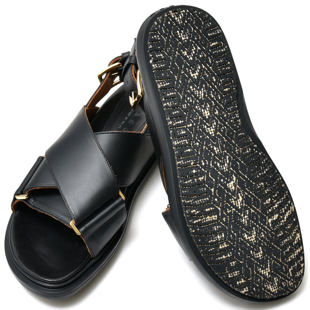 MARNI(マルニ)<BR>FBMS015701/P3614 レザー クリスクロスサンダル