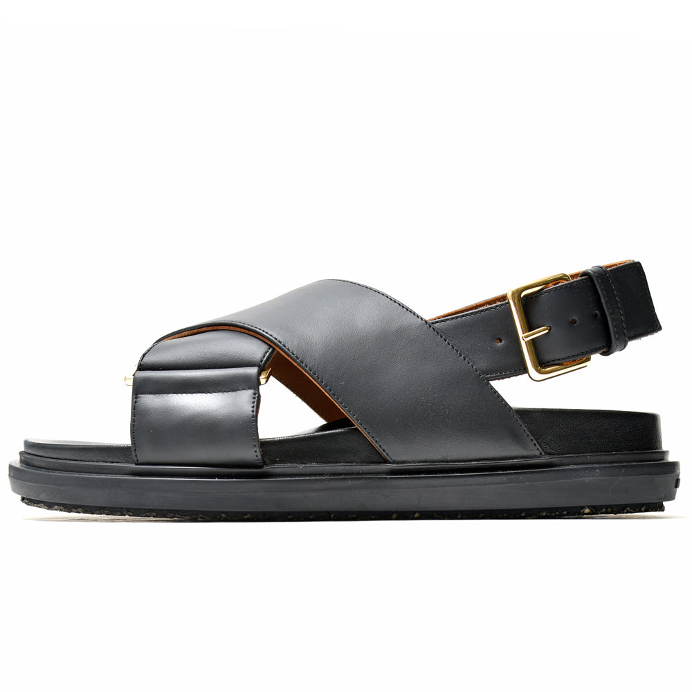 MARNI(マルニ)<BR>FBMS015701/P3614 レザー クリスクロスサンダル