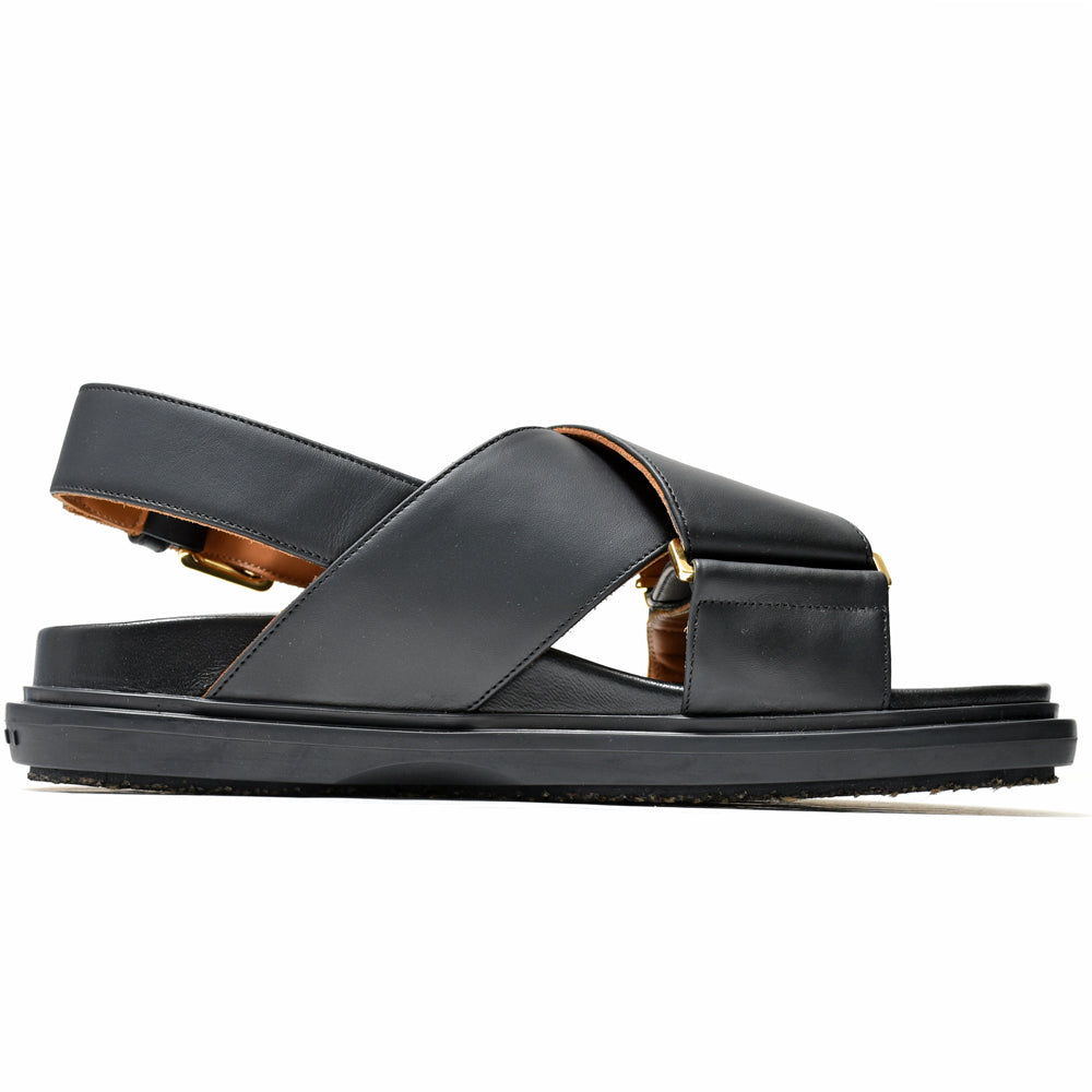 MARNI(マルニ)<BR>FBMS015701/P3614 レザー クリスクロスサンダル