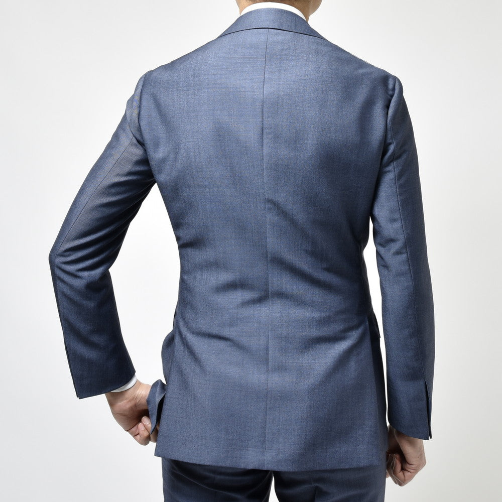 guji(グジ) SUPER BRIOスーパーブリオ キッドモヘアウール3B1プリーツスーツ (MADE BY RING JACKET / DORMEUILファブリック使用)【春/夏】