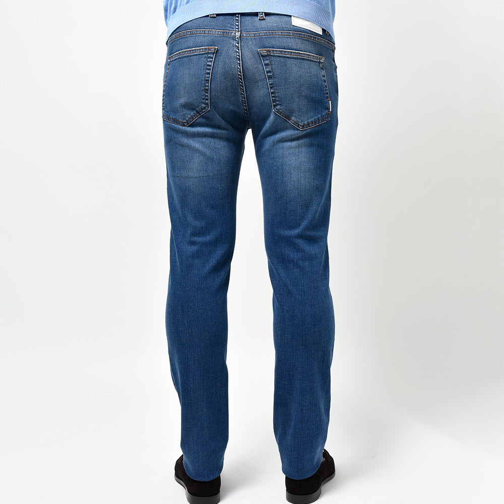 PT TORINO DENIM ピーティートリノデニム コットンポリエステル ストレッチ ウォッシュド デニムパンツ SWING/SUPERSLIM FIT
