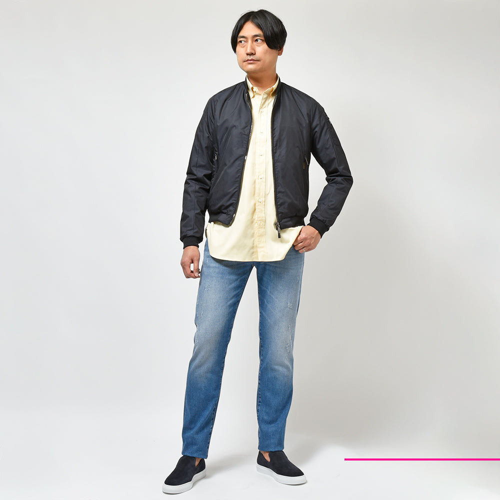 PT TORINO DENIM ピーティートリノデニム コットン ストレッチ ウォッシュド ダメージ&リペア デニムパンツ SWING/SUPERSLIM FIT